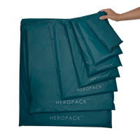 Teal / Green Home Compostable HEROPACK Mailers - from packs of 25