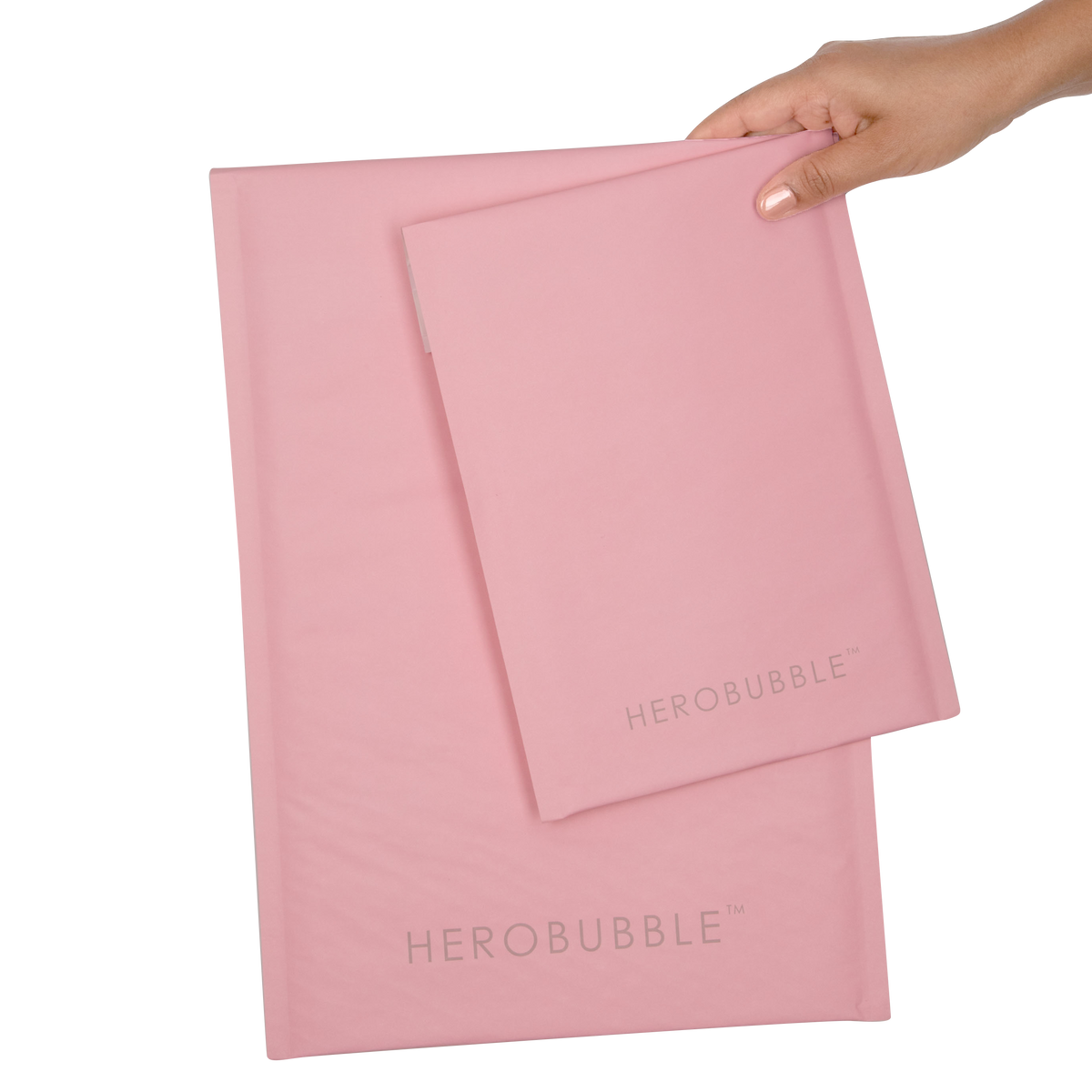Compostable Padded Pink Mailers & Shipping Bags Hero Packaging