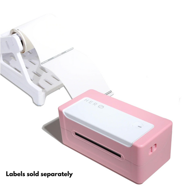 HERO HZD950-PRO SHIPPING LABEL PRINTER (Pink) - USB and Bluetooth Direct Thermal 300DPI