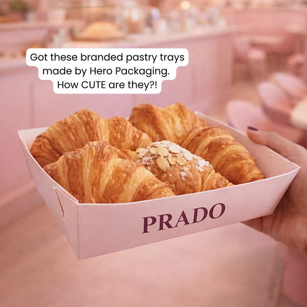 Branded Pastry Trays - Full Colour Custom Printed