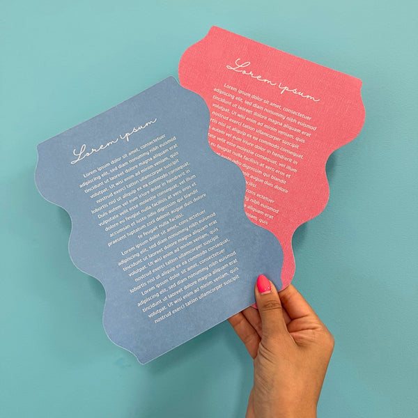 Custom A5 Thank You Cards