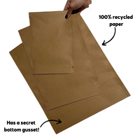 HEROKRAFT Paper Shipping Mailers - 100% Recycled - from packs of 25