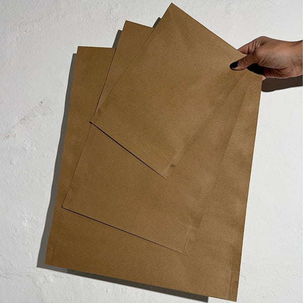 HERO Kraft Paper Shipping Mailers - Custom or Plain - 100% Recycled - from packs of 25