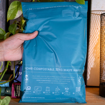 White / Grey Home Compostable HEROPACK Mailers - from packs of 25