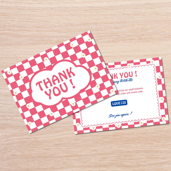 Custom A5 Thank You Cards