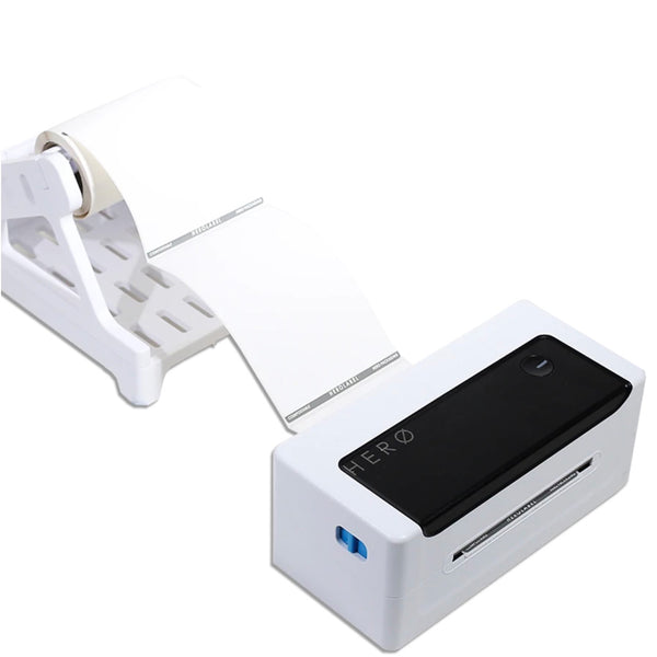 HERO LABEL PRINTER (Black and White) - USB and Bluetooth - Direct Thermal