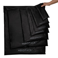 Black Home Compostable HEROPACK Mailers - from packs of 25