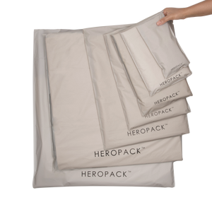 White/Grey Home Compostable HEROPACK Mailers