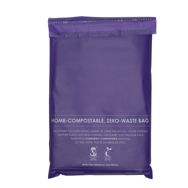 Purple Home Compostable HEROPACK Mailers - from pks of 25