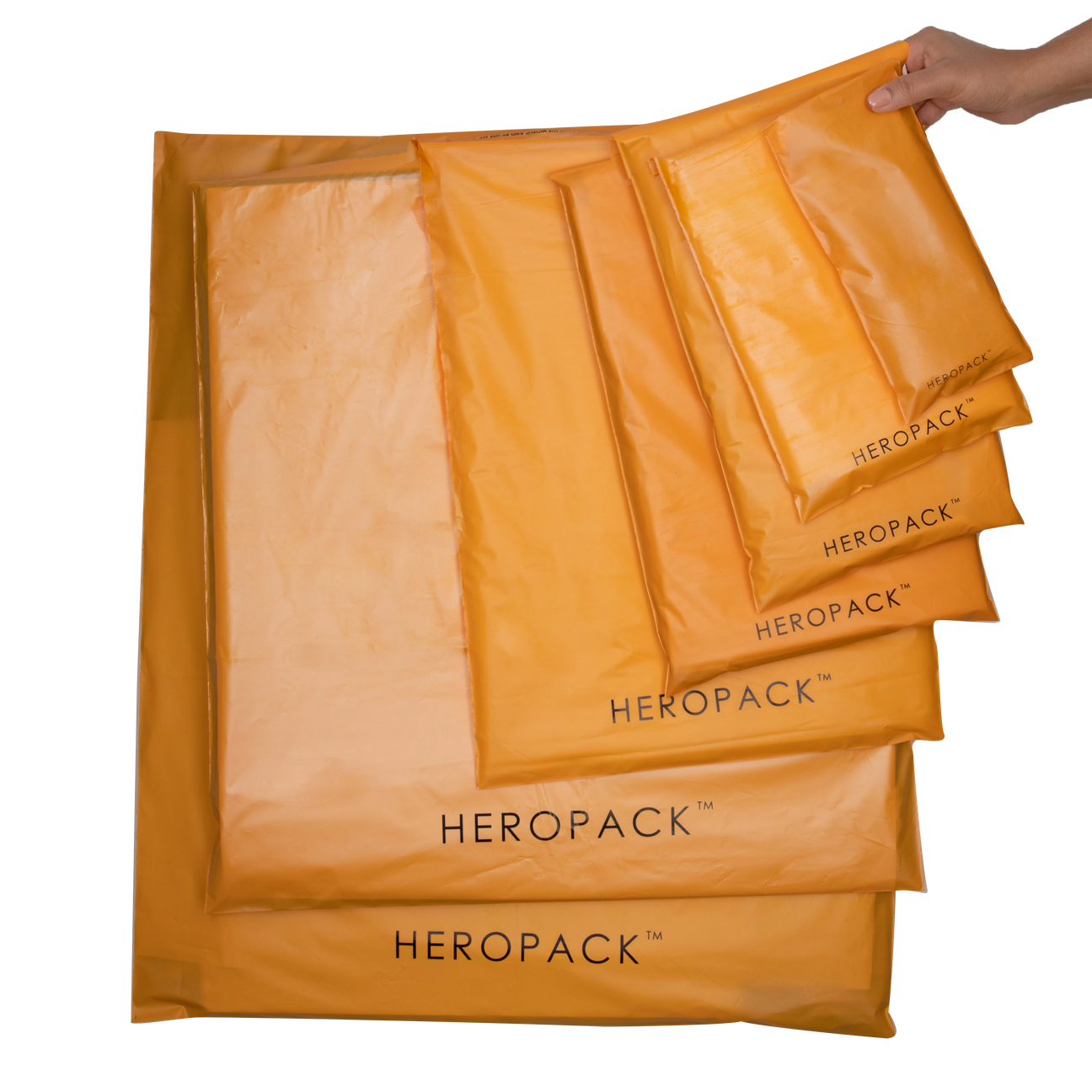 Home Compostable Yellow Shipping Mailers Hero Packaging