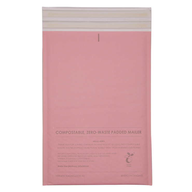 Order HEROBUBBLE Padded Compostable Mailers – Hero Packaging