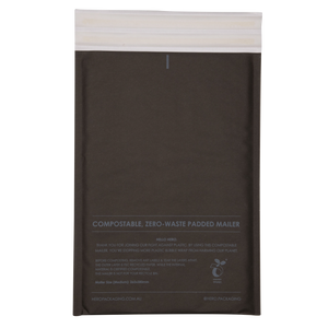 Black Compostable  HEROBUBBLE Mailer | compostable mailers eco friendly packaging