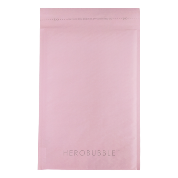 Pink Compostable HEROBUBBLE Mailer - From Packs of 25